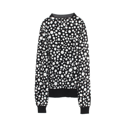 LOUIS VUITTON × yayoi kusama ドット柄 カーディガン カシミヤ シルク ブラック ホワイト ルイヴィトン