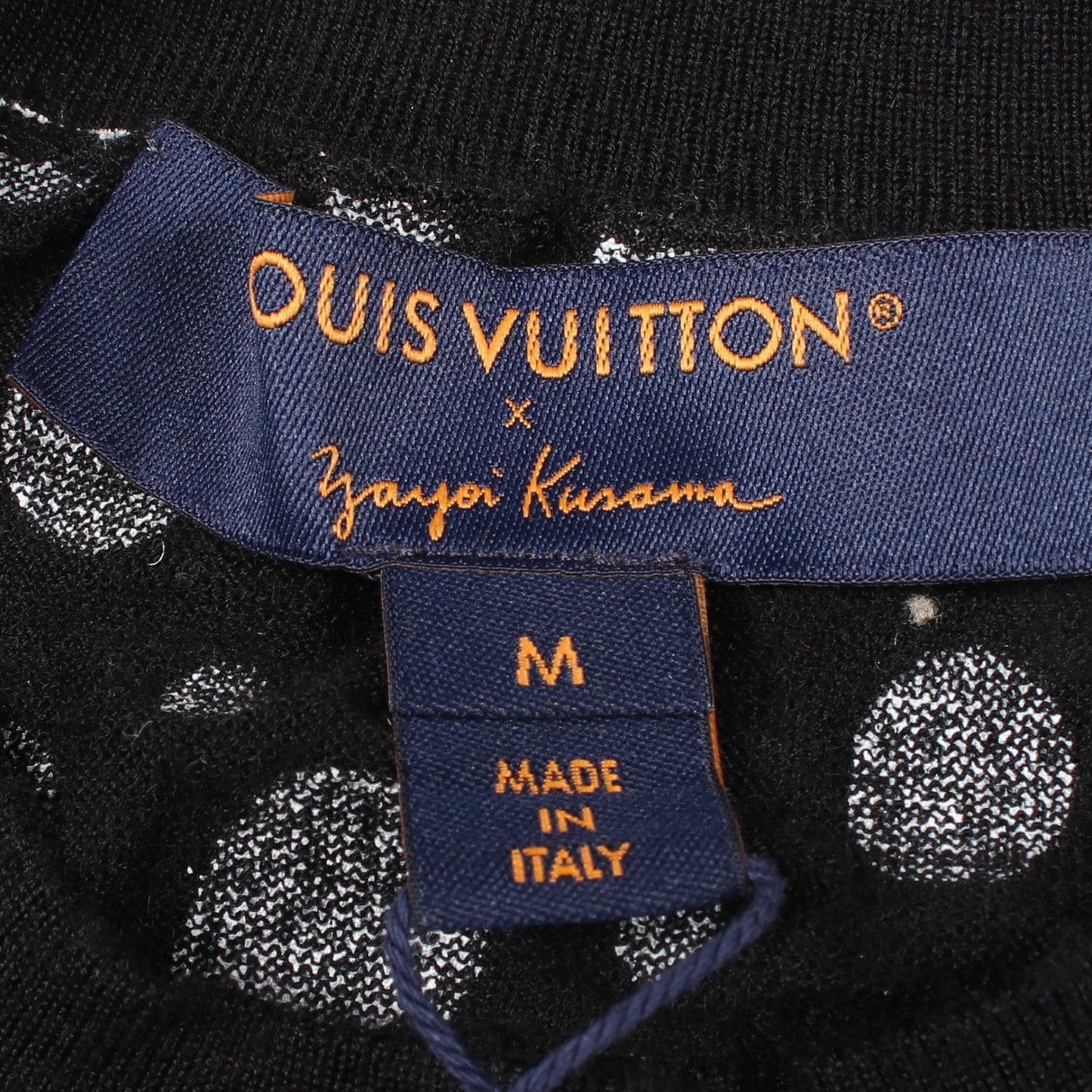 LOUIS VUITTON × yayoi kusama ドット柄 カーディガン カシミヤ シルク ブラック ホワイト ルイヴィトン