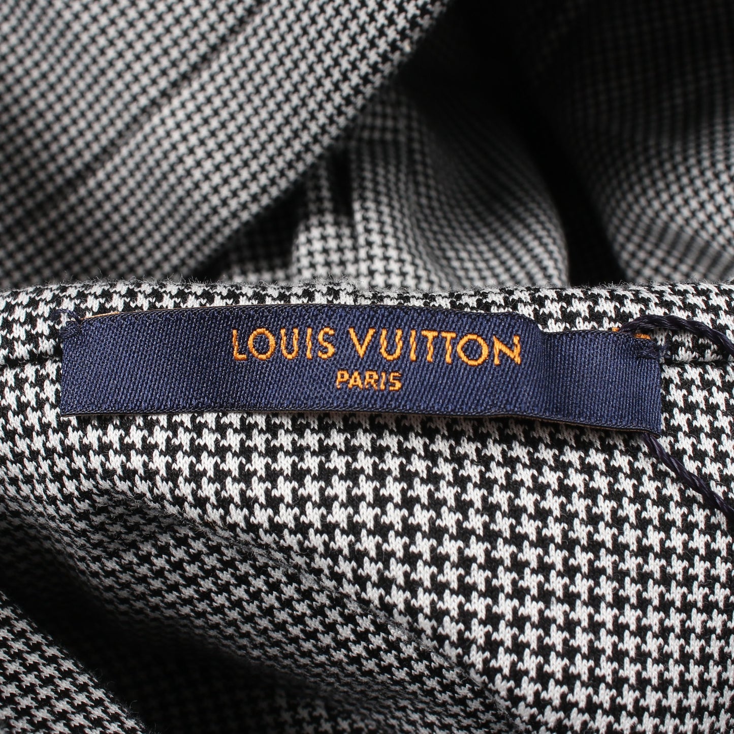 LOUIS VUITTON × VIRGIL ABLOH プルオーバーパーカー コットン ブラック ホワイト ルイヴィトン