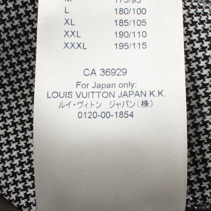 LOUIS VUITTON × VIRGIL ABLOH プルオーバーパーカー コットン ブラック ホワイト ルイヴィトン