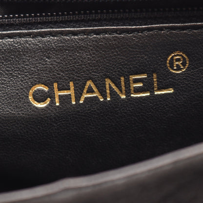 ココマーク ダイヤステッチ チェーンショルダーバッグ スエード ブラック ゴールド金具 シャネル バッグ CHANEL