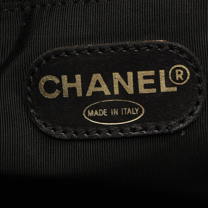 デカココマーク チェーンショルダーバッグ キャビアスキン ブラック ゴールド金具 シャネル