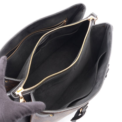 スフロ NV MM モノグラム ノワール 2WAY ハンドバッグ PVC レザー ブラウン ブラック ルイヴィトン