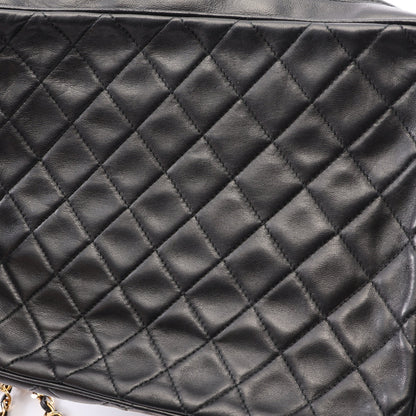 マトラッセ タッセル チェーンショルダーバッグ ラムスキン ブラック ゴールド金具 ヴィンテージ シャネル
