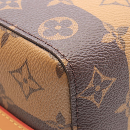LOUIS VUITTON × NIGO シティ キーポル モノグラムストライプ LVスクエアード ショルダーバッグ PVC レザー ブラウン ライトブラウン ルイヴィトン