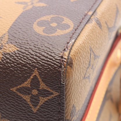 LOUIS VUITTON × NIGO シティ キーポル モノグラムストライプ LVスクエアード ショルダーバッグ PVC レザー ブラウン ライトブラウン ルイヴィトン