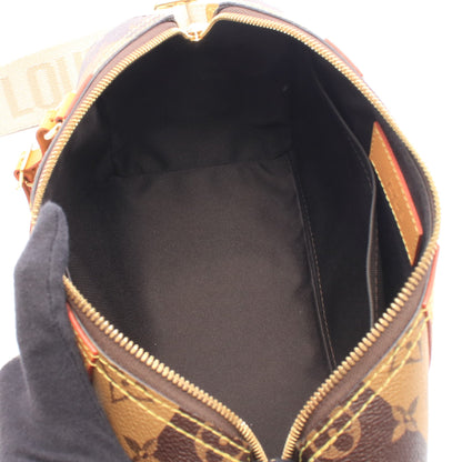 LOUIS VUITTON × NIGO シティ キーポル モノグラムストライプ LVスクエアード ショルダーバッグ PVC レザー ブラウン ライトブラウン ルイヴィトン