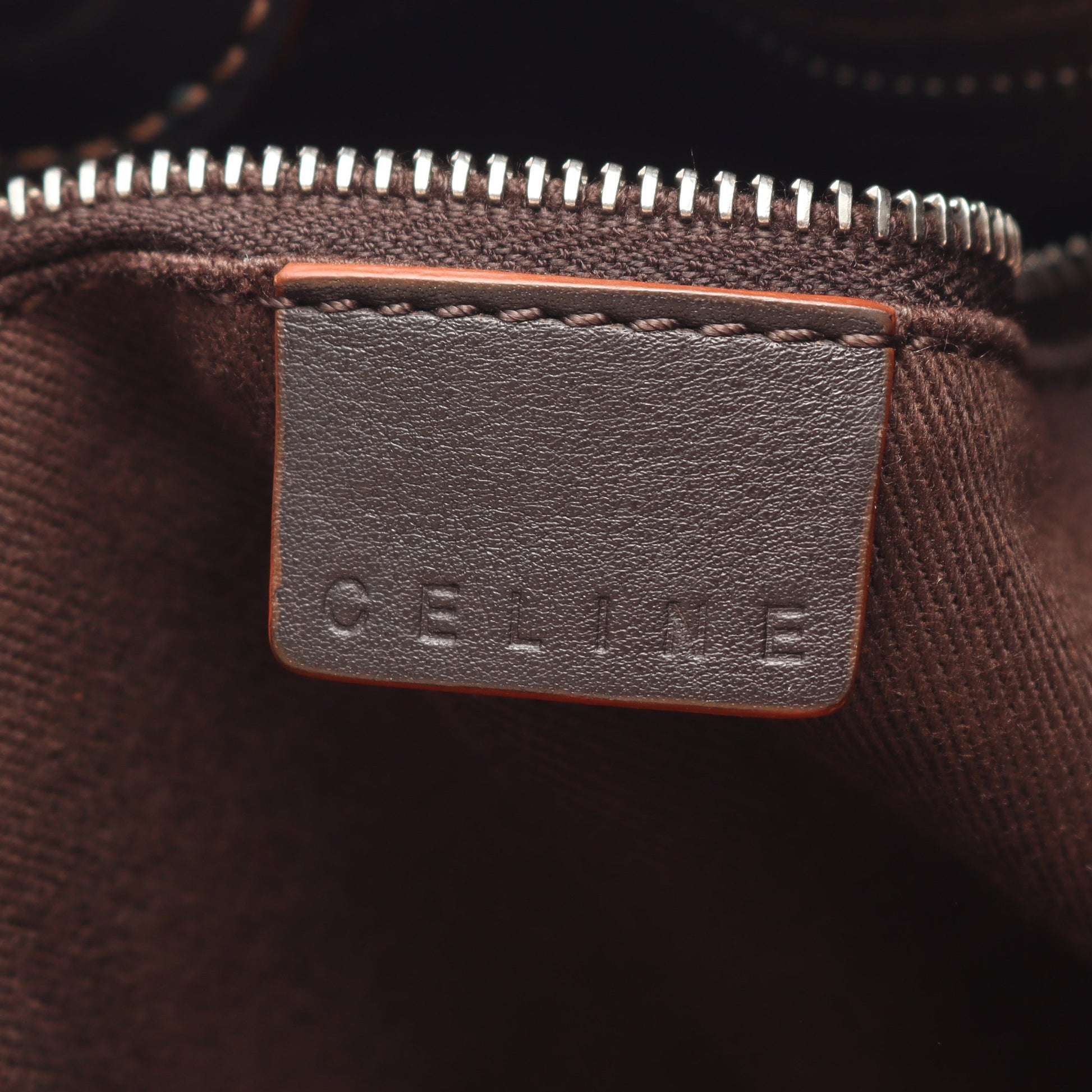 マカダム ハンドバッグ トートバッグ キャンバス レザー ベージュ ダークブラウン セリーヌ バッグ CELINE