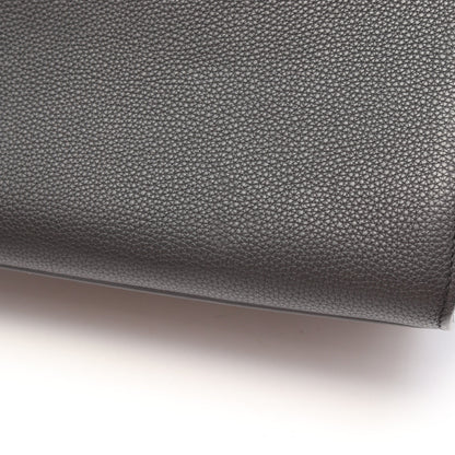 トラペーズ スモール ハンドバッグ レザー ヌバック ブラック ライトブルー セリーヌ バッグ CELINE