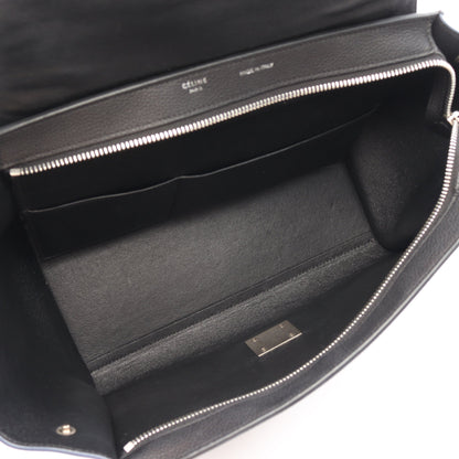 トラペーズ スモール ハンドバッグ レザー ヌバック ブラック ライトブルー セリーヌ バッグ CELINE