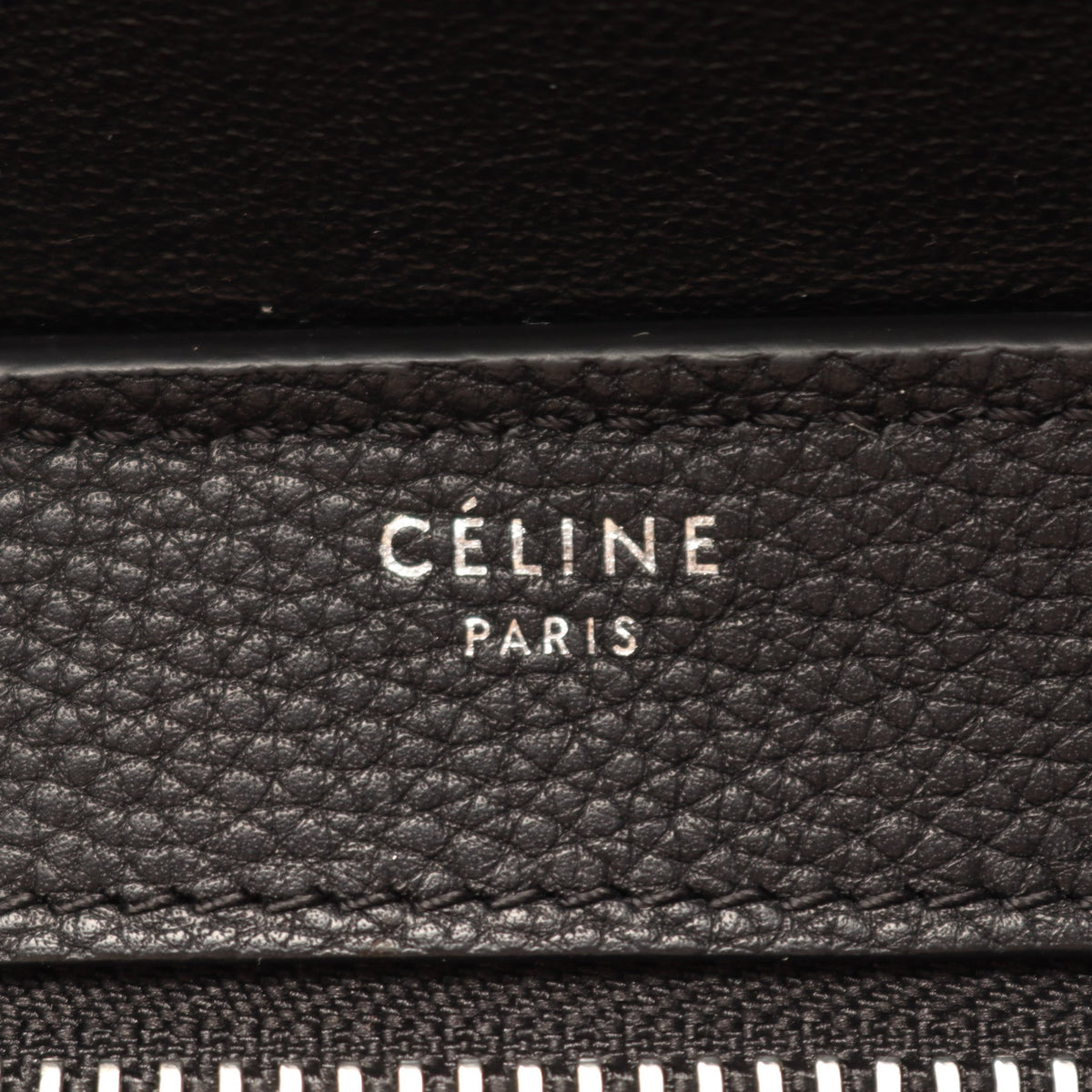 トラペーズ スモール ハンドバッグ レザー ヌバック ブラック ライトブルー セリーヌ バッグ CELINE