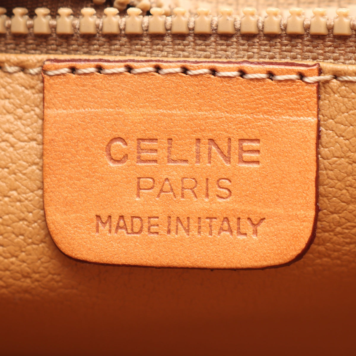 マカダム ショルダーバッグ PVC レザー ブラウン ベージュ セリーヌ バッグ CELINE
