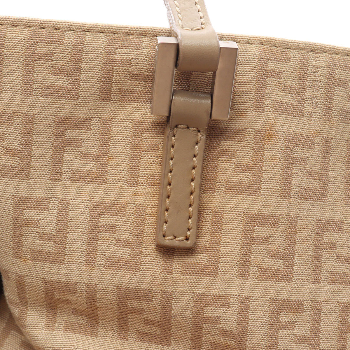 ズッキーノ ハンドバッグ トートバッグ キャンバス レザー ベージュ グレーベージュ フェンディ バッグ FENDI