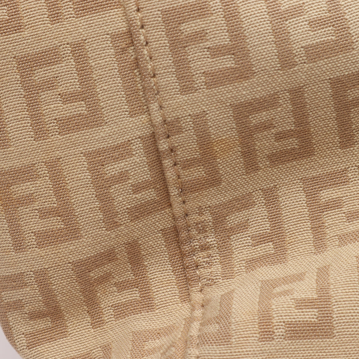 ズッキーノ ハンドバッグ トートバッグ キャンバス レザー ベージュ グレーベージュ フェンディ バッグ FENDI