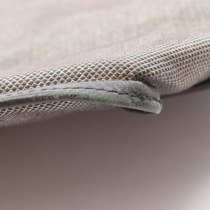 イントレチャート ハンドバッグ キャンバス レザー ブラック ダークグレー ボッテガヴェネタ バッグ BOTTEGA VENETA