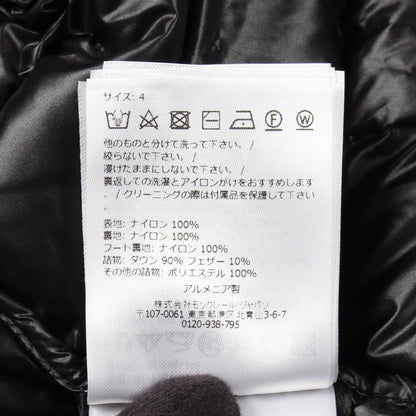 IGELONG ダウンコート ナイロン ブラック モンクレール