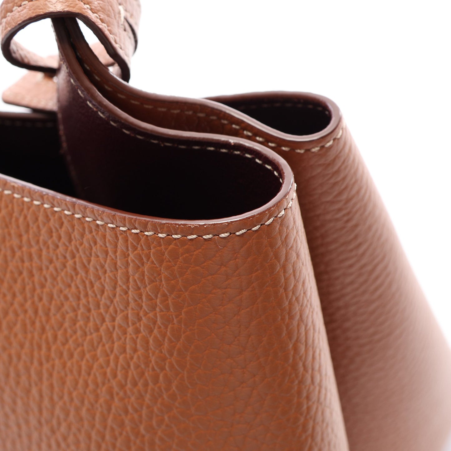 Tタイムレス マイクロ 2WAY ハンドバッグ レザー ライトブラウン トッズ バッグ TOD'S