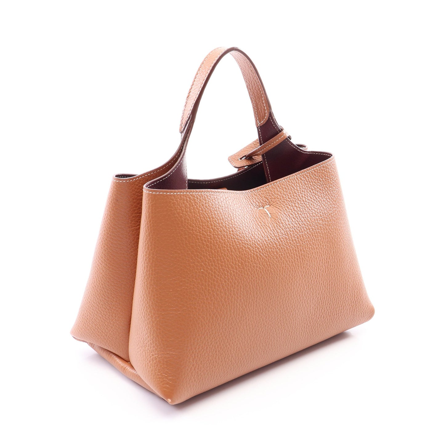 Tタイムレス マイクロ 2WAY ハンドバッグ レザー ライトブラウン トッズ バッグ TOD'S
