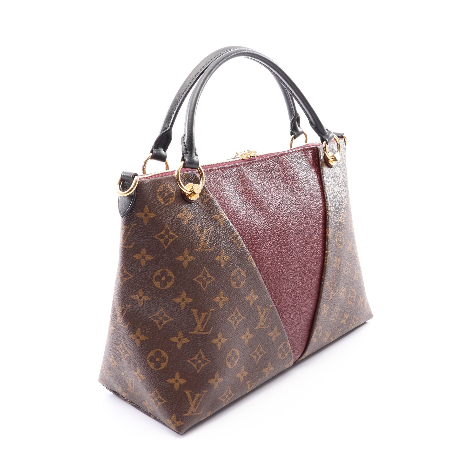 VトートMM モノグラム 2WAY ハンドバッグ トートバッグ PVC レザー ブラウン ボルドー ブラック ルイヴィトン バッグ LOUIS VUITTON