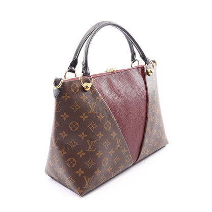 VトートMM モノグラム 2WAY ハンドバッグ トートバッグ PVC レザー ブラウン ボルドー ブラック ルイヴィトン バッグ LOUIS VUITTON