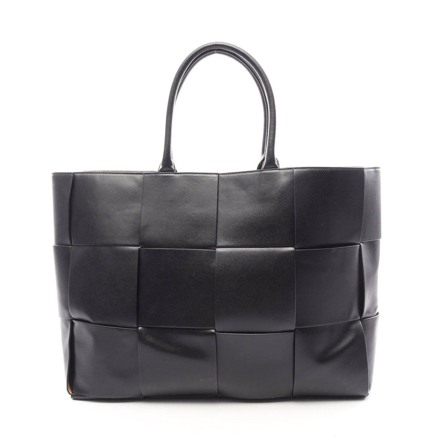 THE ARCO TOTE アルコ ラージ イントレチャート ハンドバッグ トートバッグ レザー ブラック ボッテガヴェネタ