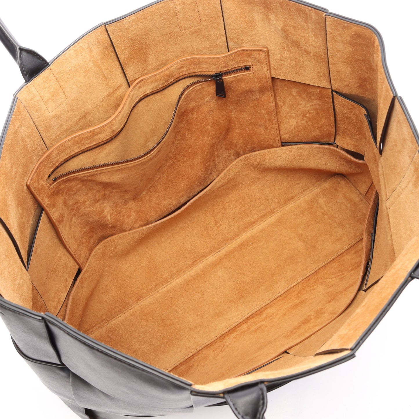 THE ARCO TOTE アルコ ラージ イントレチャート ハンドバッグ トートバッグ レザー ブラック ボッテガヴェネタ