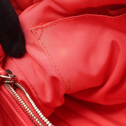 カナージュ チェーンハンドバッグ チェーントートバッグ レザー コーラルピンク クリスチャンディオール