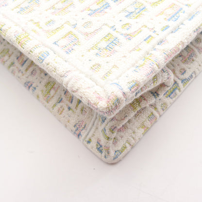 BOOK TOTE ブックトート ミディアム オブリーク 2WAY ハンドバッグ トートバッグ キャンバス ホワイト ピンク マルチカラー クリスチャンディオール