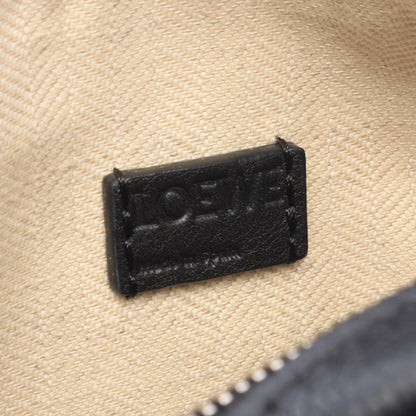 ハンモック ドローストリングバッグ ミニ 2WAY ハンドバッグ レザー ブラック ロエベ