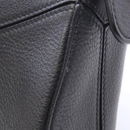 ハンモック ドローストリングバッグ ミニ 2WAY ハンドバッグ レザー ブラック ロエベ
