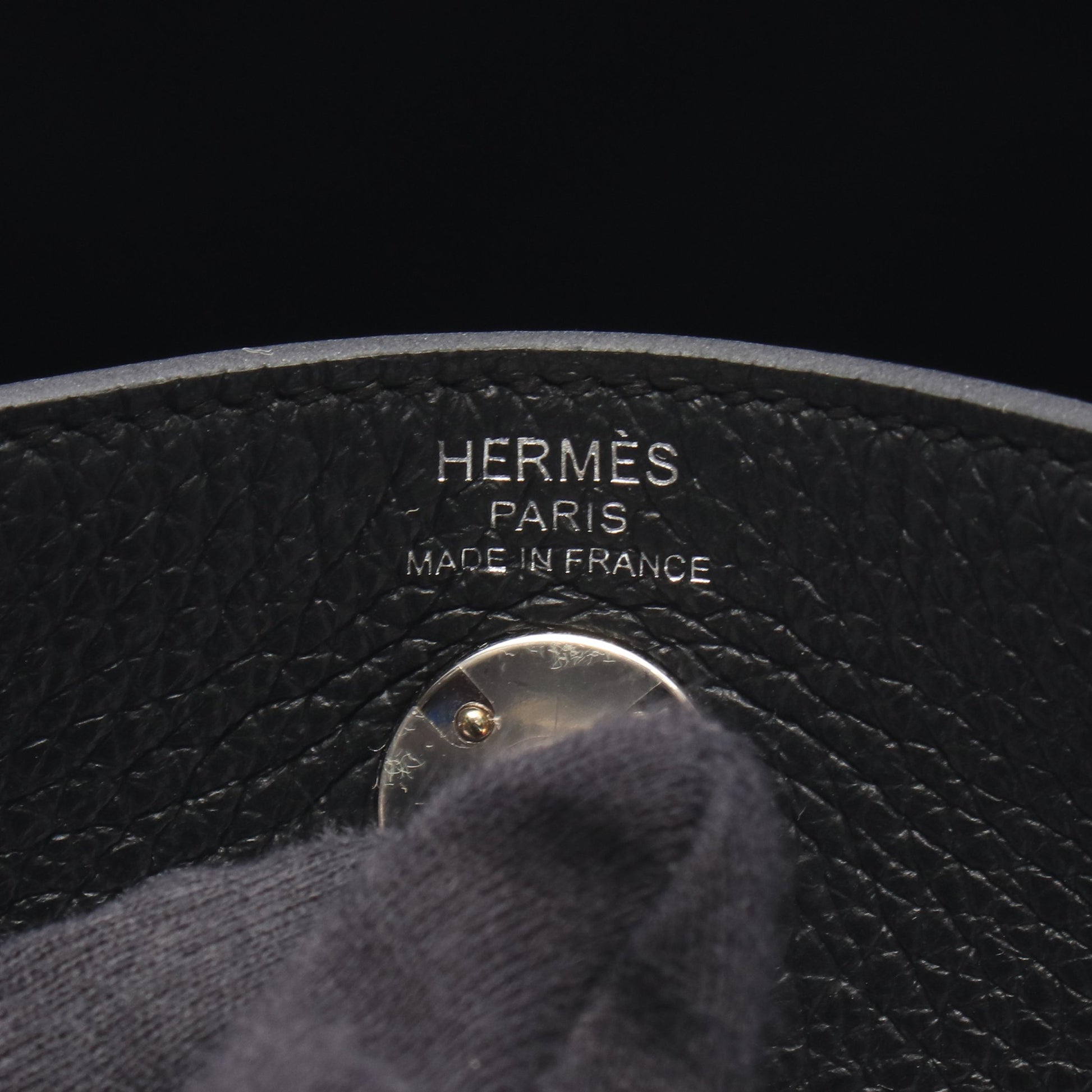 リンディ ミニ ショルダーバッグ トリヨンクレマンス ブラック シルバー金具 G刻印 エルメス バッグ HERMES
