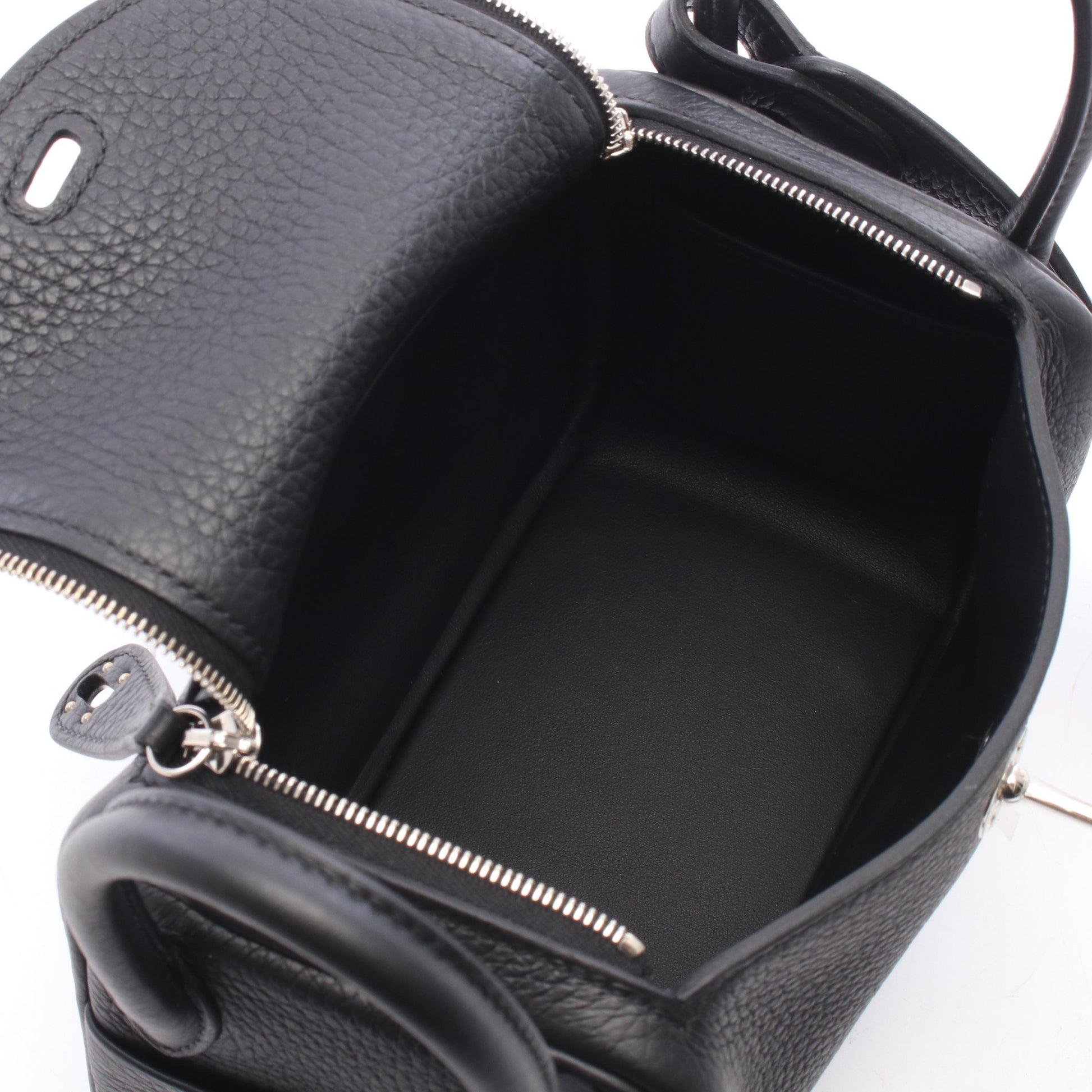 リンディ ミニ ショルダーバッグ トリヨンクレマンス ブラック シルバー金具 G刻印 エルメス バッグ HERMES