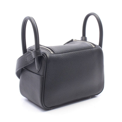 リンディ ミニ ショルダーバッグ トリヨンクレマンス ブラック シルバー金具 G刻印 エルメス バッグ HERMES
