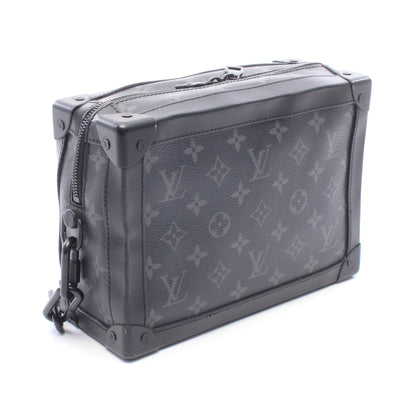 ソフトトランク モノグラムエクリプス ノワール ショルダーバッグ PVC レザー ブラック ルイヴィトン
