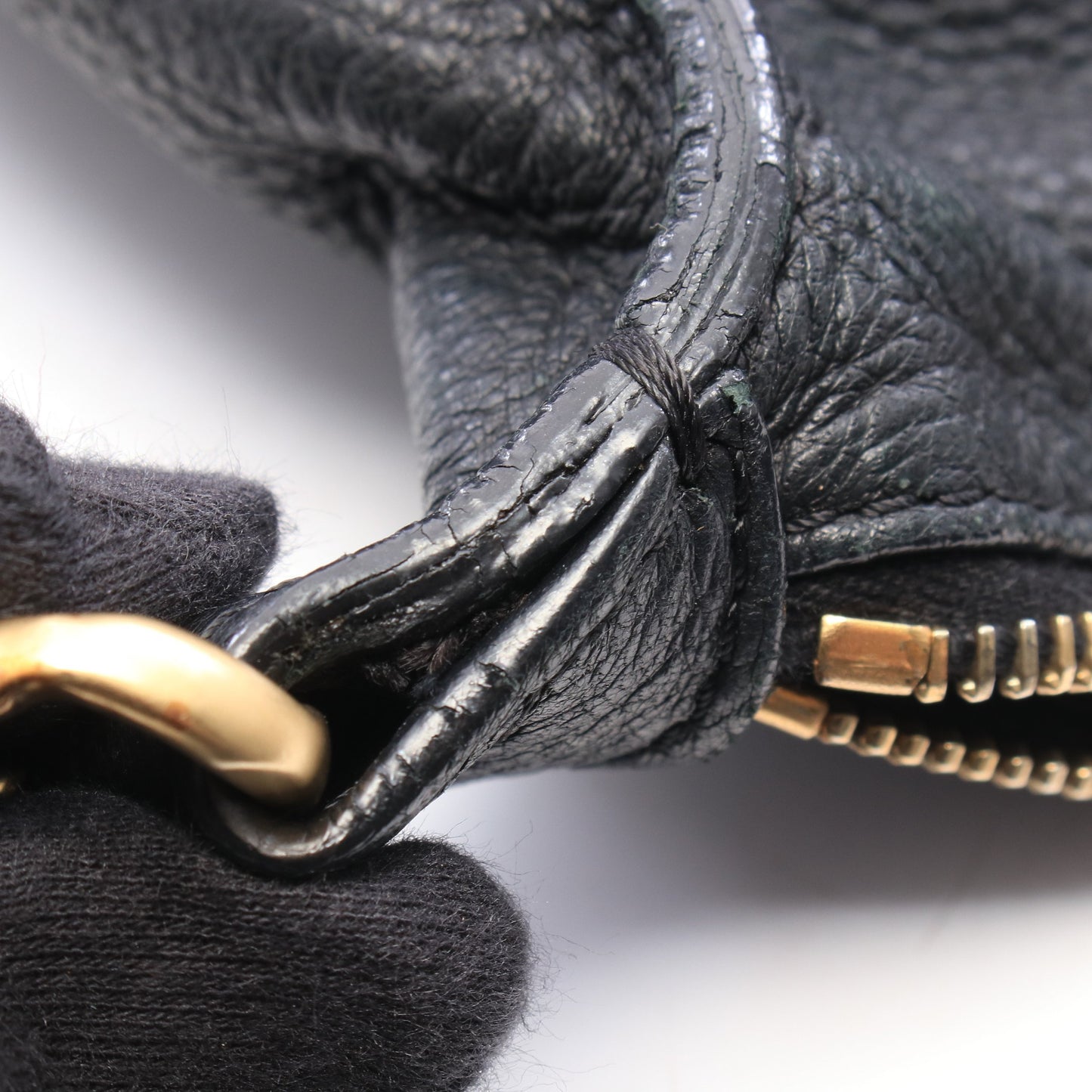 ココマーク ワンショルダーバッグ レザー ブラック ゴールド金具 シャネル