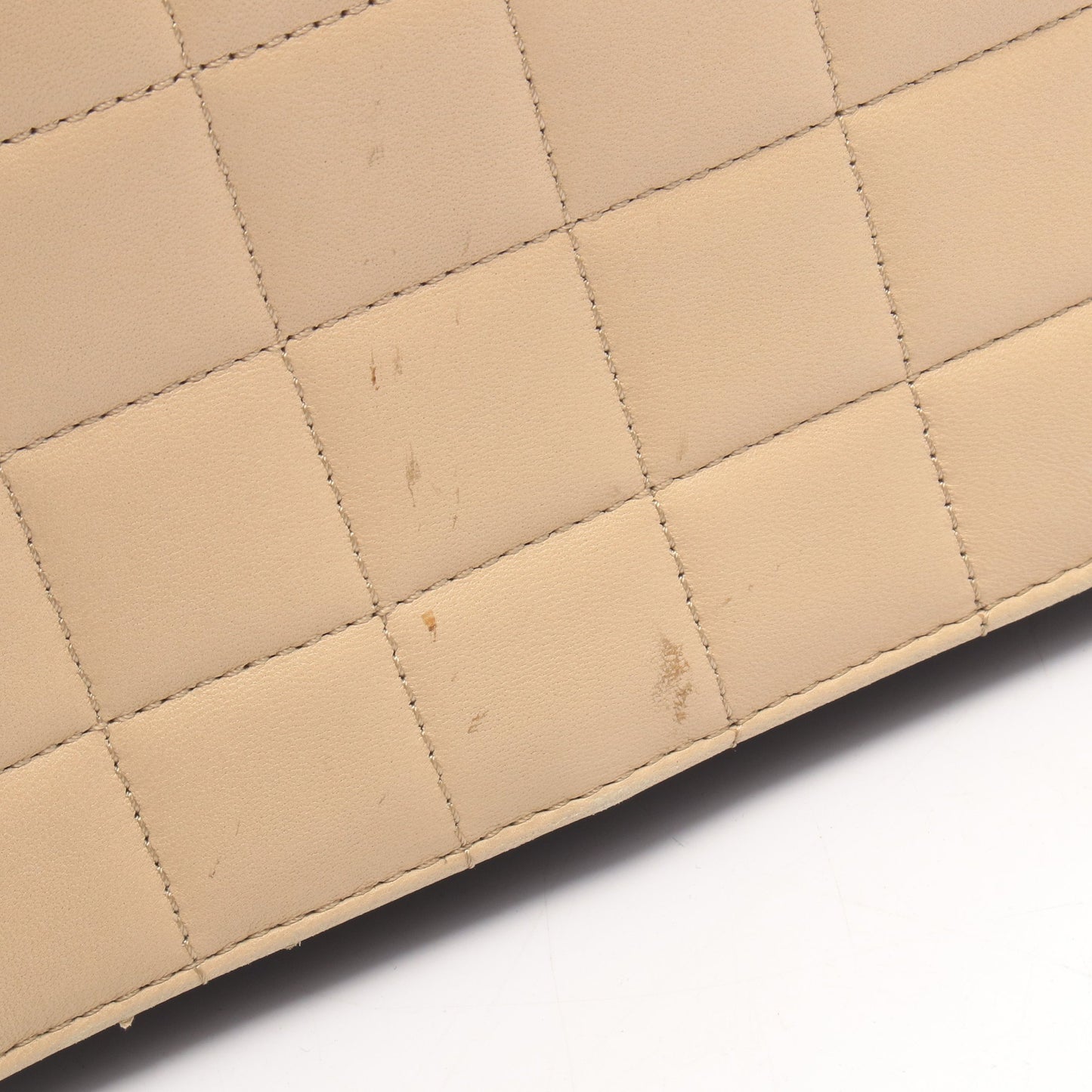 チョコバー 2WAY チェーンショルダーバッグ チェーントートバッグ レザー エナメルレザー ベージュ ブラック ゴールド金具 シャネル