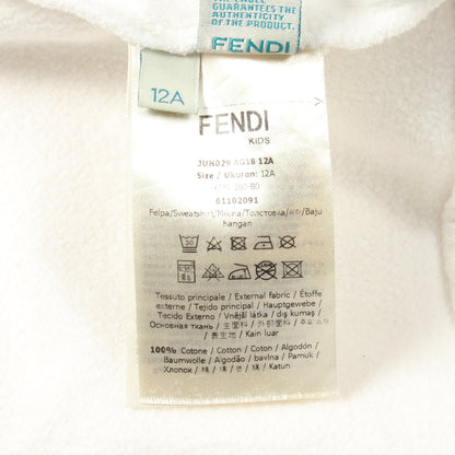 ロゴ キッズ スウェットシャツ コットン ホワイト フェンディ