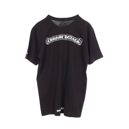 スクロールラベル 半袖Tシャツ コットン ブラック クロムハーツ