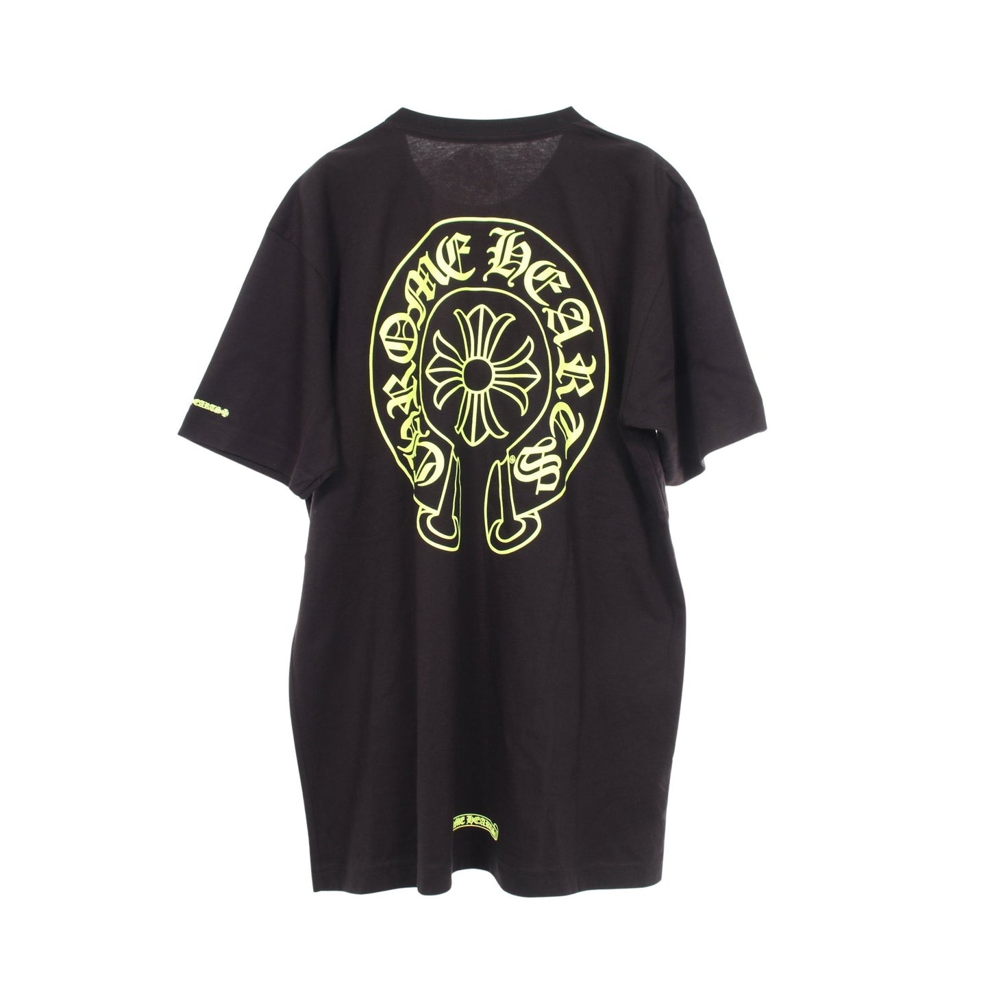 ホースシュー ネオンプリント 半袖Tシャツ コットン ブラック クロムハーツ