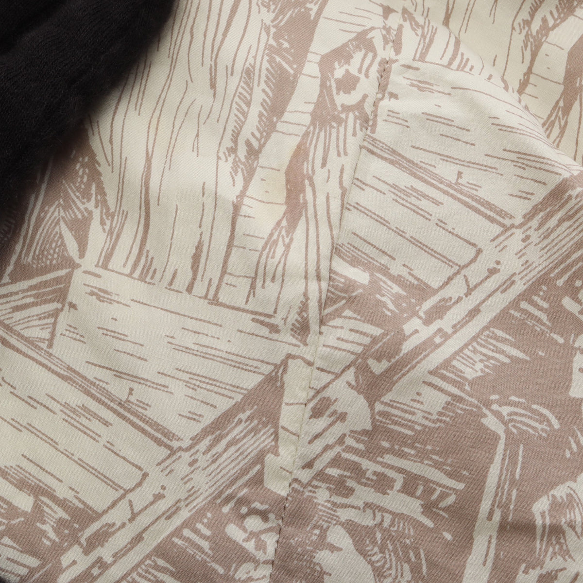 D-Cariatides shirt シャツ コットン オフホワイト グレーブラウン クリスチャンディオール