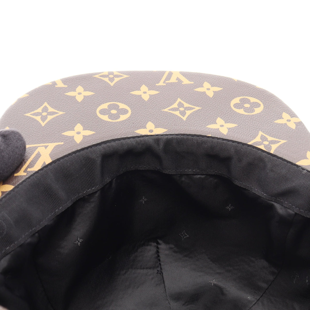 LOUIS VUITTON × Supreme LV 5-Panel Hat モノグラム キャップ レザー ブラウン ルイヴィトン