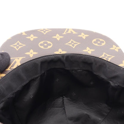 LOUIS VUITTON × Supreme LV 5-Panel Hat モノグラム キャップ レザー ブラウン ルイヴィトン