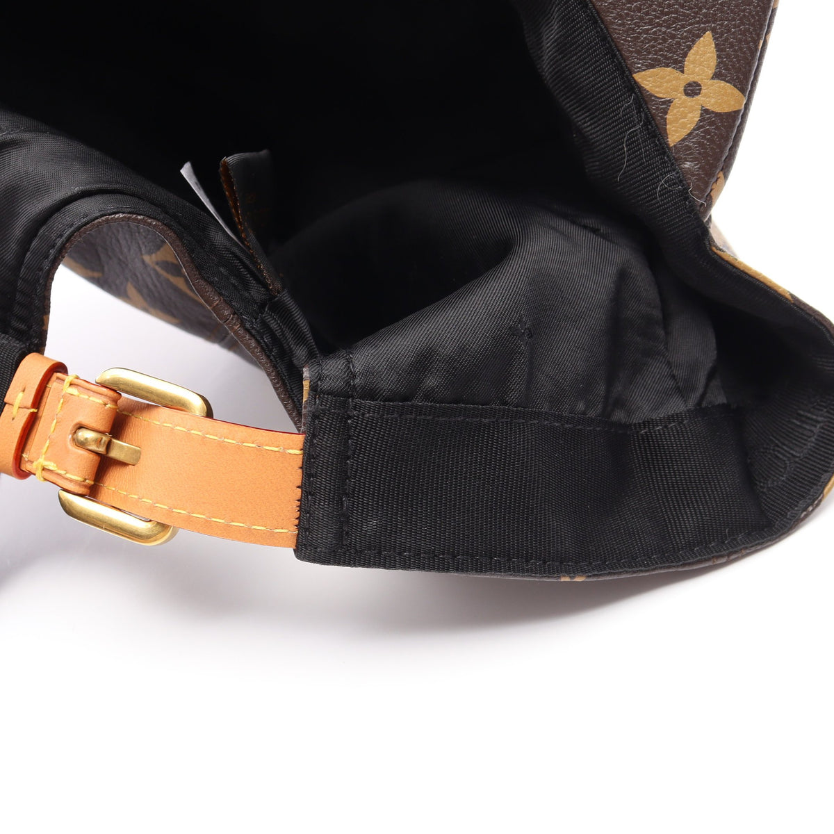 LOUIS VUITTON × Supreme LV 5-Panel Hat モノグラム キャップ レザー ブラウン ルイヴィトン