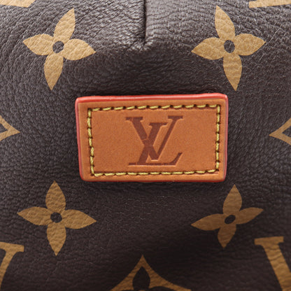 LOUIS VUITTON × Supreme LV 5-Panel Hat モノグラム キャップ レザー ブラウン ルイヴィトン