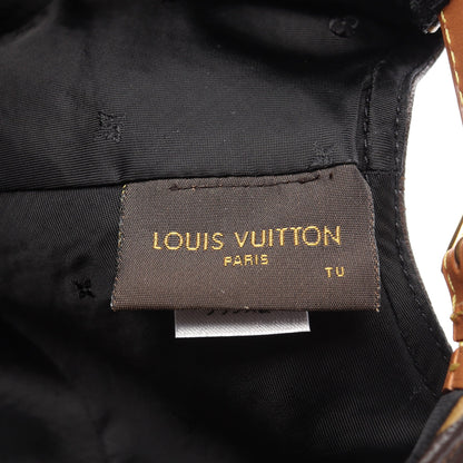 LOUIS VUITTON × Supreme LV 5-Panel Hat モノグラム キャップ レザー ブラウン ルイヴィトン
