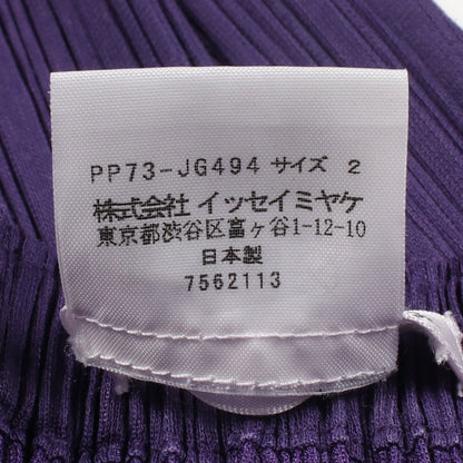 プリーツ スカート コットン パープル プリーツプリーズ