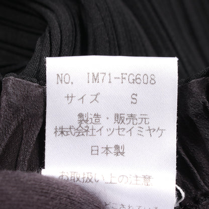 プリーツ スカート ブラック イッセイミヤケ