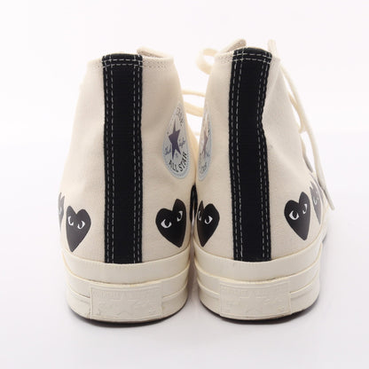 PLAY COMME des GARCONS × converse Chuck 70 Multi-Heart ハイカットスニーカー ファブリック オフホワイト ブラック プレイコムデギャルソン シューズ PLAY COMME des GARCONS