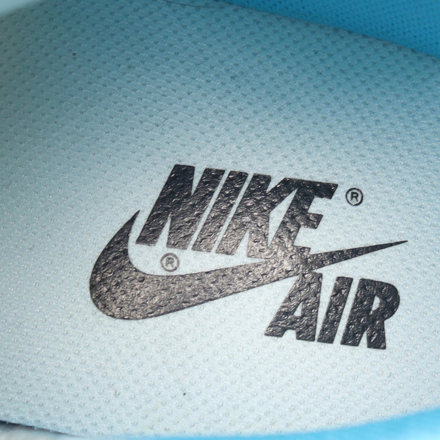 OFF-WHITE × Nike AIR JORDAN 1 POWDER ハイカットスニーカー ファブリック レザー ブルー アイボリー ホワイト オフホワイト