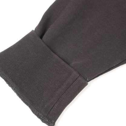 MAGLIA CON CAPPUCCIO プルオーバーパーカー コットン ブラック モンクレールグルノーブル